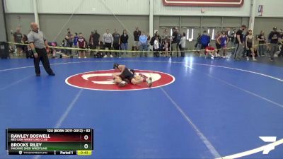 82 lbs Cons. Round 3 - Rawley Boswell, Red Lion Wrestling Club vs Brooks Riley, Machine Shed Wrestling