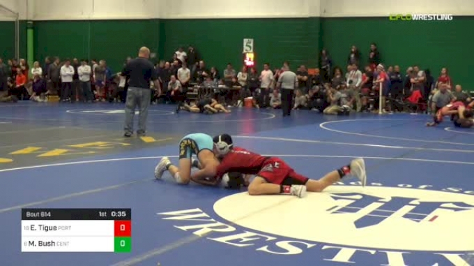 126 lbs Consi Of 16 #2 - Eric Tigue, Port Jervis vs Marek Bush, Central