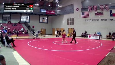 110 lbs Semifinal - Josiah Ortiz, Fort Hays State vs Sophia Cornish, Colorado Mesa University