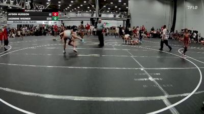 120 lbs Round 2 (8 Team) - Ayden Hudson, Kardiac Kidz vs Jasmine Weiner, U2 Vougars Uprising VHW