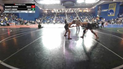 157 lbs Cons. Round 1 - Elliott Crews, Benedictine College Prep vs Dominic Manna, McDonogh