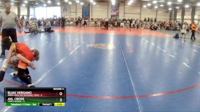 60 lbs Rd# 3 12:00pm Friday - Axl Cross, Terps XPress vs Elias Vergano, Great Neck WC National Team