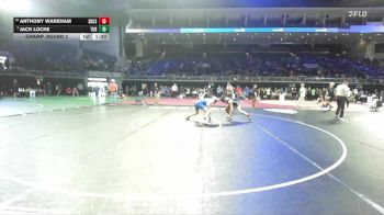 150 lbs Champ. Round 2 - Jack Locke, Turlock vs Anthony Wareham, Stone Ridge Christian