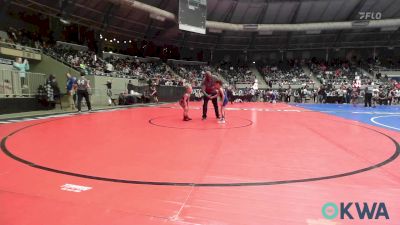 49 lbs Consi Of 16 #1 - Karter White, Collinsville Cardinal Youth Wrestling vs Brecken Christopoulos, R.A.W.