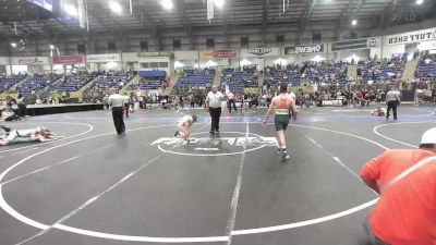 110 lbs Semifinal - Emmet Brennan, Lesher Middle School vs Jax Quintana, Adams City WC
