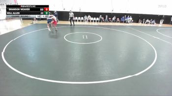 141 lbs Champ. Round 1 - Branson Weaver, Wabash vs Will Allen, John Carroll