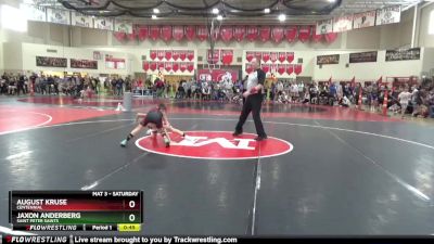 80 lbs Quarterfinal - August Kruse, Centennial vs Jaxon Anderberg, Saint Peter Saints