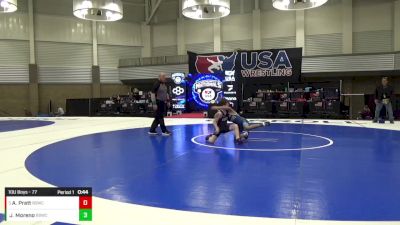 10U Boys - 77 lbs Semis - Jackson Moreno, Belvidere Bandits Wrestling Club vs Arlo Pratt, Bloomington South Wrestling Club