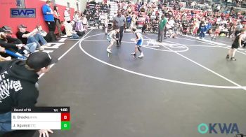 55 lbs Round Of 16 - Boston Brooks, Winfield Youth Wrestling Club vs Jonah Aguayo, Grove Takedown Club