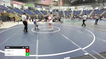 116 lbs Semifinal - Cayson Rohr, Dodge City Wr Acd vs Aspen Tritz, Wisconsin Rapids