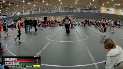 96 lbs Round 2 (6 Team) - Thomas Bault, Crossroads Wrestling vs Cam Craigie, Southern Fury