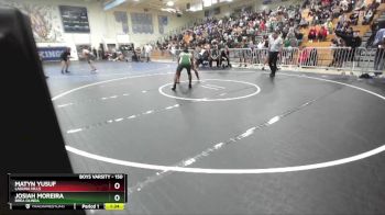 150 lbs Champ. Round 1 - Matyn Yusuf, Laguna Hills vs Josiah Moreira, Brea Olinda