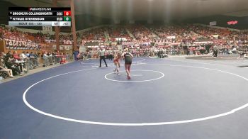 130 lbs Cons. Round 1 - Kynlie Stevenson, Wellsville HS vs Brooklyn Collingsworth, Columbus HS