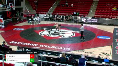 141 lbs Finals (2 Team) - Dylan Layton, Cleveland State vs Cael Keck, Little Rock