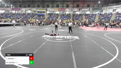 74 lbs Consi Of 8 #2 - Jase Stocks, Little Warriors vs Wyatt Gordon, Holyoke