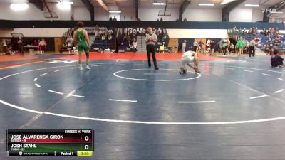 174 lbs Finals (2 Team) - Josh Stahl, York vs Jose Alvarenga Giron, Sussex