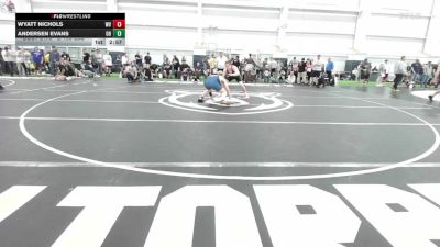 E-190 lbs Round Of 16 - Wyatt Nichols, WV vs Andersen Evans, OH