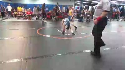 70 lbs Rr Rnd 2 - Zeke Whitenak, Outsiders vs Madeline Hayhurst, 304 Mat Masters