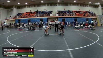 106 lbs Quarterfinal - Tyler Verceles, Loyola-Blakefield vs Zebulon Bolden, St. Frances Academy