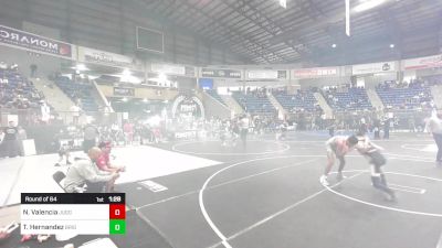 132 lbs Round Of 64 - Nickolas Valencia, Juggernaut WC vs Thomas Hernandez, Brighton WC