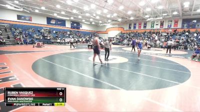 197 lbs Champ. Round 1 - Ruben Vasquez, Concordia University (WI) vs Evan Danowski, Wisconsin-Whitewater