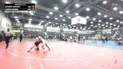 133 lbs Cons. Round 3 - Adonnis Sanchez, Unattached vs Landon Morris, WVU Tech (W.Va.)