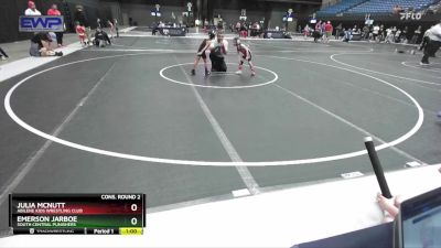 40 lbs Cons. Round 2 - Julia McNutt, Abilene Kids Wrestling Club vs Emerson Jarboe, South Central Punishers