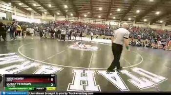 130 lbs 3rd Place Match - Josie Newby, Grace vs Quincy Peterson, Westlake