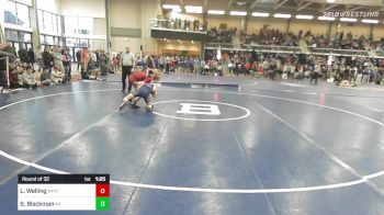 132 lbs Round Of 32 - Lucas Welling, Whittier vs Sam Blackman, Mt. Anthony