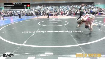 75 lbs Consi Of 4 - Alora Hickey, Scio Middle School vs Lily Soito, The Valley Wrestling Club