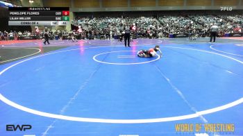 55 lbs Consi Of 4 - Penelope Flores, Cory Clark Wrestling vs Lilah Miller, Rancho Bernardo Wrestling Club (RBWC)