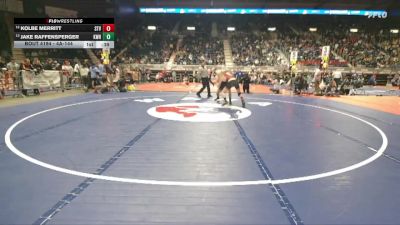 4A-144 lbs Cons. Round 1 - Kolbe Merritt, Star Valley vs Jake Raffensperger, Kelly Walsh