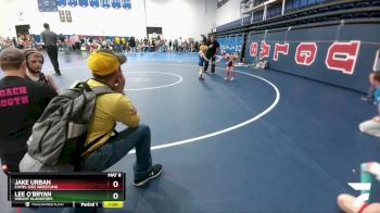 49 lbs Champ. Round 2 - Lee O`Bryan, Wright Gladiators vs Jake Urban, Camel Kids Wrestling