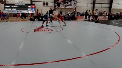 125 kg Cons. Round 5 - Danny Church, Blue & Gold Wrestling Club vs Tristan Kemp, West Coast Regional Training Center