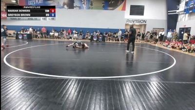 110 lbs Raddak Bowers, Tennessee vs Greyson Brown, New York Gold
