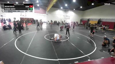 165 lbs Cons. Round 1 - Julian Solis, Calvary Chapel High School Wre vs Robbie Smith, Yorba Linda