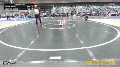 37 lbs Consi Of 4 - Calvin McCoy, Sanderson Wrestling Academy vs Memphis Watts, Mat Demon Wrestling Club