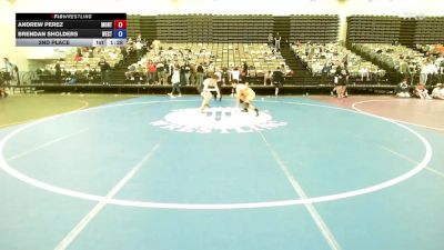 2nd Place - Andrew Perez, MontCo Wrestling Club vs Brendan Sholders, Westfield