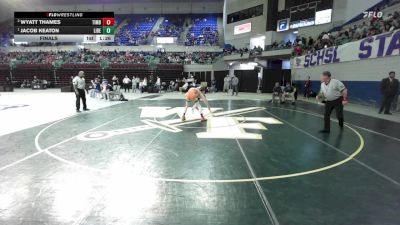 106 lbs Final - Wyatt Thames, Timberland vs Jacob Keaton, Liberty