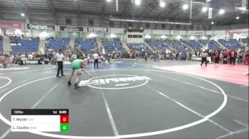 132 lbs Consi Of 8 #1 - Trenton Moret, Chatfield WC vs Liam Coultis, Derby WC