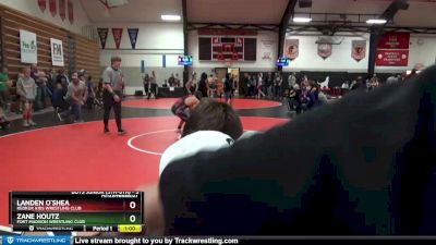 3 lbs Quarterfinal - Landen O`Shea, Keokuk Kids Wrestling Club vs Zane Houtz, Fort Madison Wrestling Club