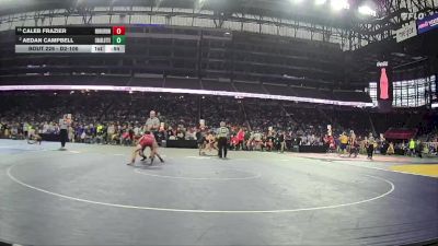 D2-106 lbs Cons. Round 2 - Caleb Frazier, New Boston Huron vs Aedan Campbell, Charlotte