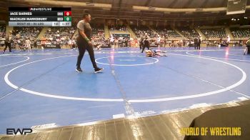 92 lbs 2nd Place - Jace Barnes, Team Donahoe vs Macklen Marksbury, Michigan Premier Wrestling Club