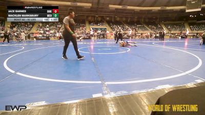 92 lbs 2nd Place - Jace Barnes, Team Donahoe vs Macklen Marksbury, Michigan Premier Wrestling Club