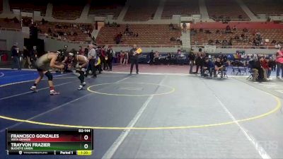 D2-144 lbs Champ. Round 1 - TrayVon Frazier, Buckeye Union vs Francisco Gonzales, Vista Grande