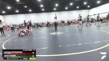 75 lbs Round 3 - Kiyan Bassiri, Capital City Wrestling Club vs Hayden Retherford, Ohio Heroes