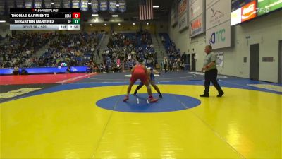 165 lbs Champ. Round 1 - Sebastian Martinez, Air Force vs Thomas Sarmiento, Unattached-Sacramento City College