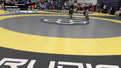 165 lbs Champ. Round 2 - Griffin Fowler, Bryan High School vs Ashton Stuckey, Archbold