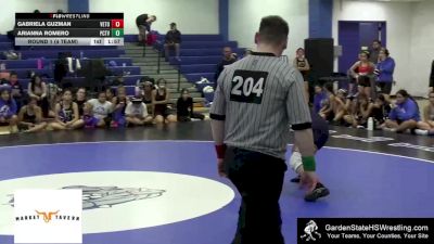 152 lbs Round 1 (4 Team) - Arianna Romero, Passaic Co Tech-Voc vs Gabriela Guzman, Vernon Township