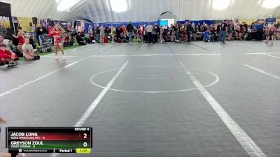 76 lbs Round 6 (8 Team) - Greyson Zoul, Terps Xtreme vs Jacob Long, Noke Wrestling RTC